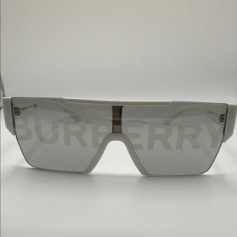 Burberry White and Silver Sunglasses B4291 No Case